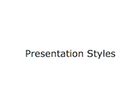 Screencapture of Business Communication Presentation Style Slides